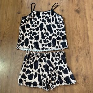 Leopard Print Women's Sleepwear Set